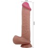 série sliding skin gode réaliste avec ventouse sliding skin marron 26 cm