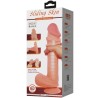 série sliding skin gode réaliste avec ventouse sliding skin marron 26 cm