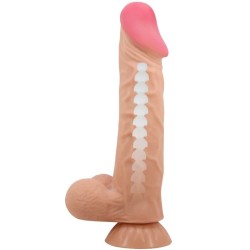 série sliding skin gode réaliste avec ventouse sliding skin 24 cm