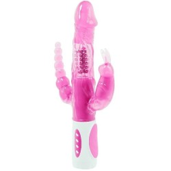 pretty bunny triple vibrateur rotateur