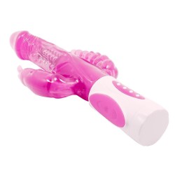 pretty bunny triple vibrateur rotateur