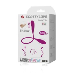 smart vibrateur snaky vibe 7 v + 3 chatouilles