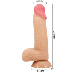 série sliding skin gode réaliste avec ventouse sliding skin 20,6 cm