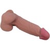 série sliding skin gode réaliste avec ventouse coulissante peau brun 20,6 cm