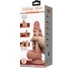 série sliding skin gode réaliste avec ventouse coulissante peau brun 20,6 cm