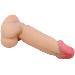 gode réaliste série sliding skin avec ventouse sliding skin 19,4 cm
