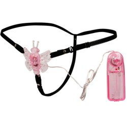 harnais avec papillon vibrant multivitesses