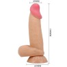 gode réaliste série sliding skin avec ventouse sliding skin 19,4 cm