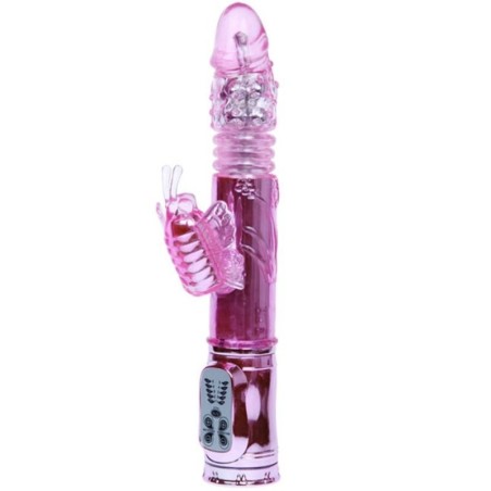 vibrateur rechargeable avec stimulateur de papillon rotation et throbbing