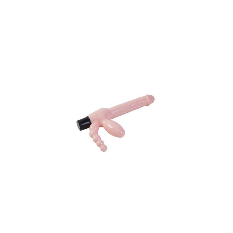 harnais sans corde tpr avec vibration et stimulation anal 25.4 cm harnais sans corde tpr avec vibration et stimulation anal 25.4 cm