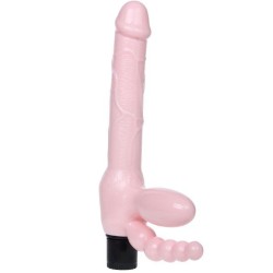 harnais sans corde tpr avec vibration et stimulation anal 25.4 cm