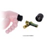 harnais sans corde tpr avec vibration et stimulation anal 25.4 cm