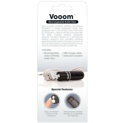 bala vibreura rechargeable vooom noir