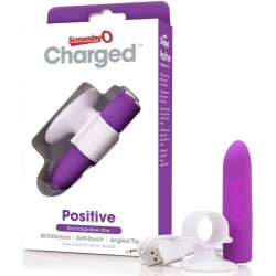 masseur rechargeable positive violet