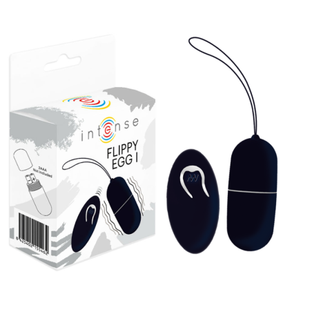oeuf vibrant flippy i avec télécommande noir