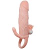 couvre-pénis brave man avec chair de stimulation clit et anal 16.5 cm