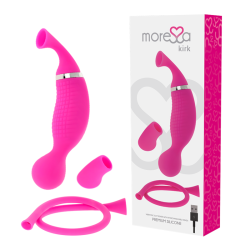 kirk duo ondes stimulantes + masseur multifonction rechargeable en silicone premium