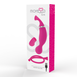 kirk duo ondes stimulantes + masseur multifonction rechargeable en silicone premium