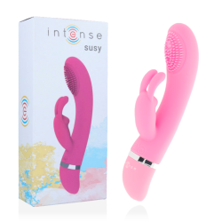 vibrateur oscillant susy silicone lapin rose