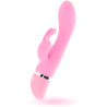 vibrateur de luxe en silicone rose hilari