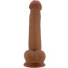 grand gode réaliste 22 cm marron