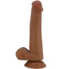 grand gode réaliste 22 cm marron