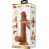 grand gode réaliste 22 cm marron