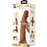 sharife gode réaliste 25 cm marron