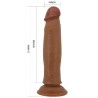 gode réaliste keon 21 cm marron