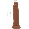 gode réaliste quentin 18 cm marron