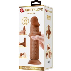 gode réaliste quentin 18 cm marron