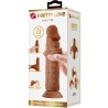 gode réaliste quentin 18 cm marron