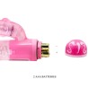 vibrateur multivitesses avec stimulateur rose