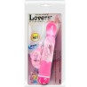 vibrateur multivitesses avec stimulateur rose