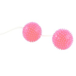 balles texturées rose profondement plaisir 3.6 cm