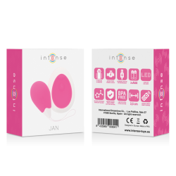 vibrateur jan egg télécommande rose