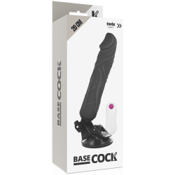 vibrateur réaliste télécommande noir 20 cm -o- 4 cm