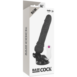 vibrateur réaliste télécommande noir 19.5 cm -o- 4 cm