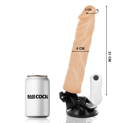 vibrateur réaliste télécommande naturel 21 cm -o- 4 cm