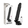 vibrateur réaliste télécommande noir 21 cm -o- 4 cm