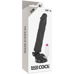 vibrateur réaliste télécommande noir 21 cm -o- 4 cm