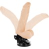 vibrateur articulable télécommande naturel 21 cm -o- 5 cm