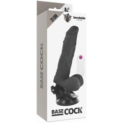 vibrateur articulable télécommande noir 21 cm -o- 5 cm