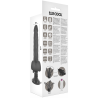 vibrateur articulable télécommande noir 21 cm -o- 5 cm