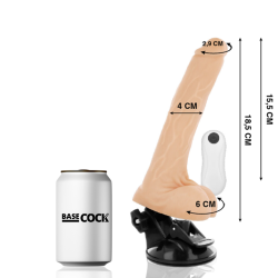 vibrateur articulable télécommande naturel 18.5 cm -o- 4 cm