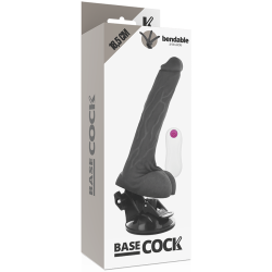 vibrateur articulable télécommande noir 18.5 cm -o- 4 cm