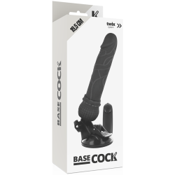 vibrateur réaliste télécommande noir 19.5 cm -o- 4 cm