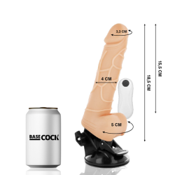 vibrateur télécommande naturel réaliste 18.5 cm -o- 4cm