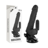 vibrateur réaliste télécommande noir 18.5 cm -o- 4cm