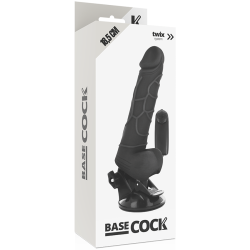 vibrateur réaliste télécommande noir 18.5 cm -o- 4cm